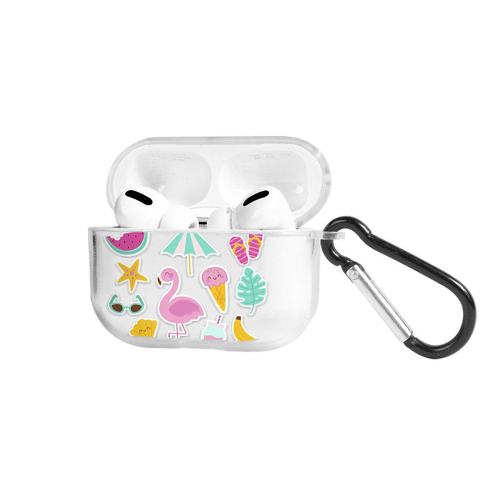 Apple AirPods Pro Flamingo Şeffaf Kılıfı