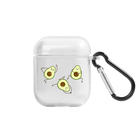 Apple AirPods Dancing Avocados Şeffaf Kılıfı