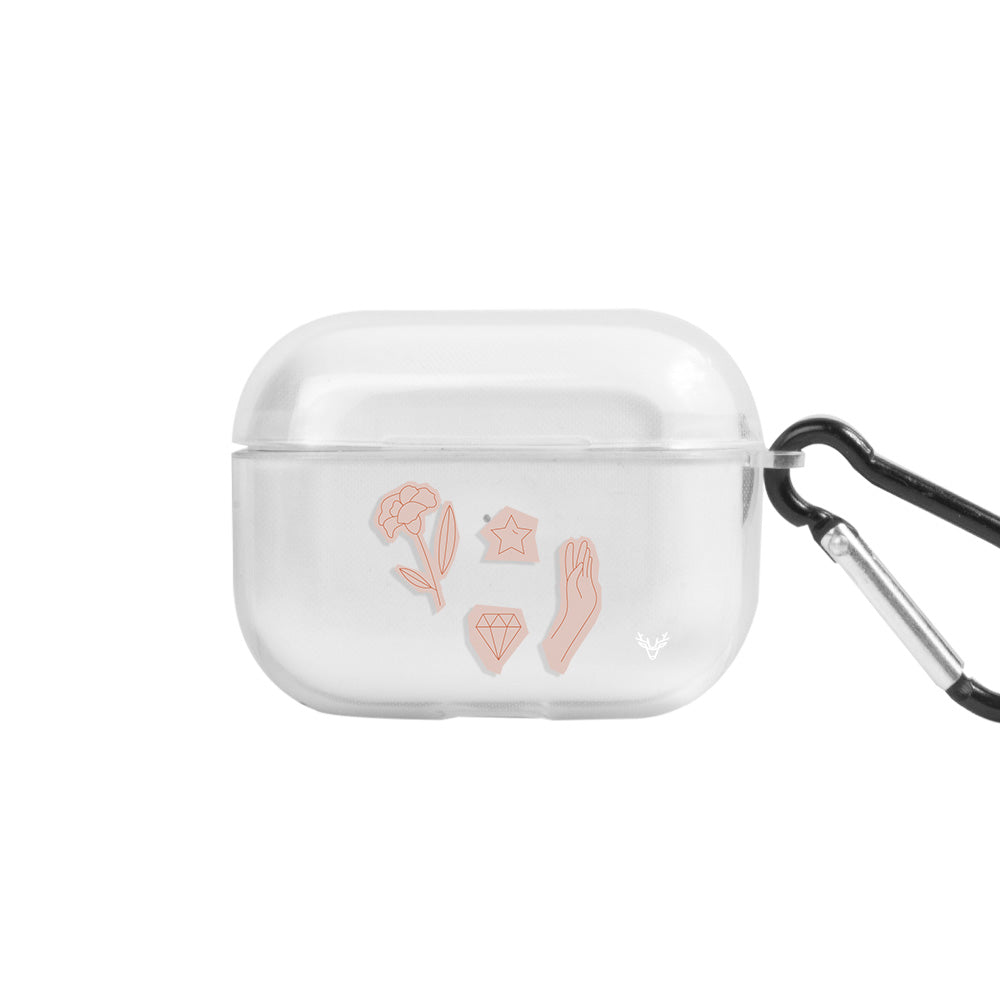 Apple AirPods Pro Sketch Şeffaf Kılıfı
