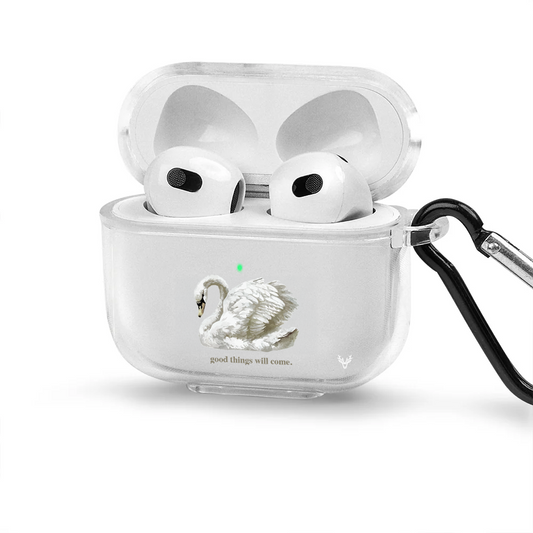 Apple AirPods 3 Beyaz Umut Şeffaf Kılıfı