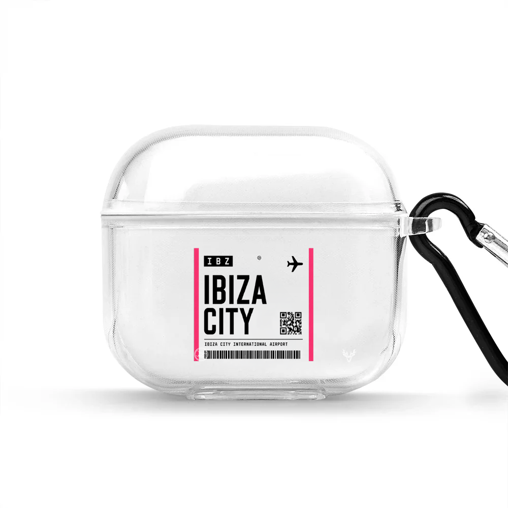 Apple AirPods 4 Ibiza Boarding Pass Şeffaf Kılıfı