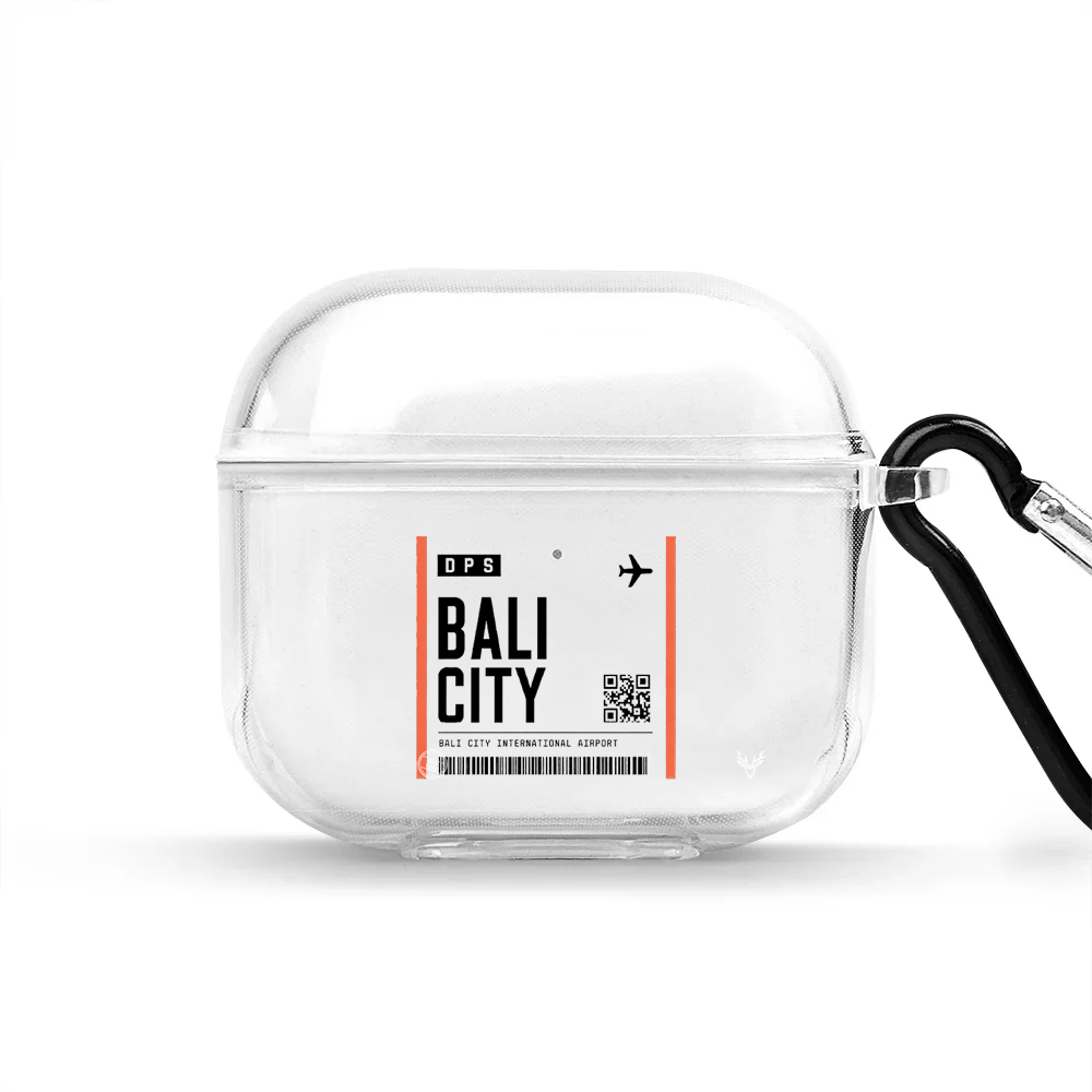Apple AirPods 4 Bali Boarding Pass Şeffaf Kılıfı