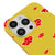 iPhone 13 Pro Anime Cloud Telefon Kılıfı - Renkli Silikon - Sarı