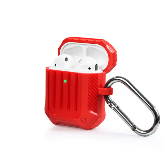 Apple AirPods Carbonfiber Red Kılıfı