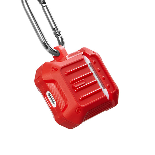 Apple AirPods Carbonfiber Red Kılıfı