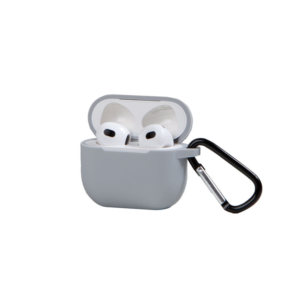 Apple AirPods 4 Gri Silikon  Kılıfı