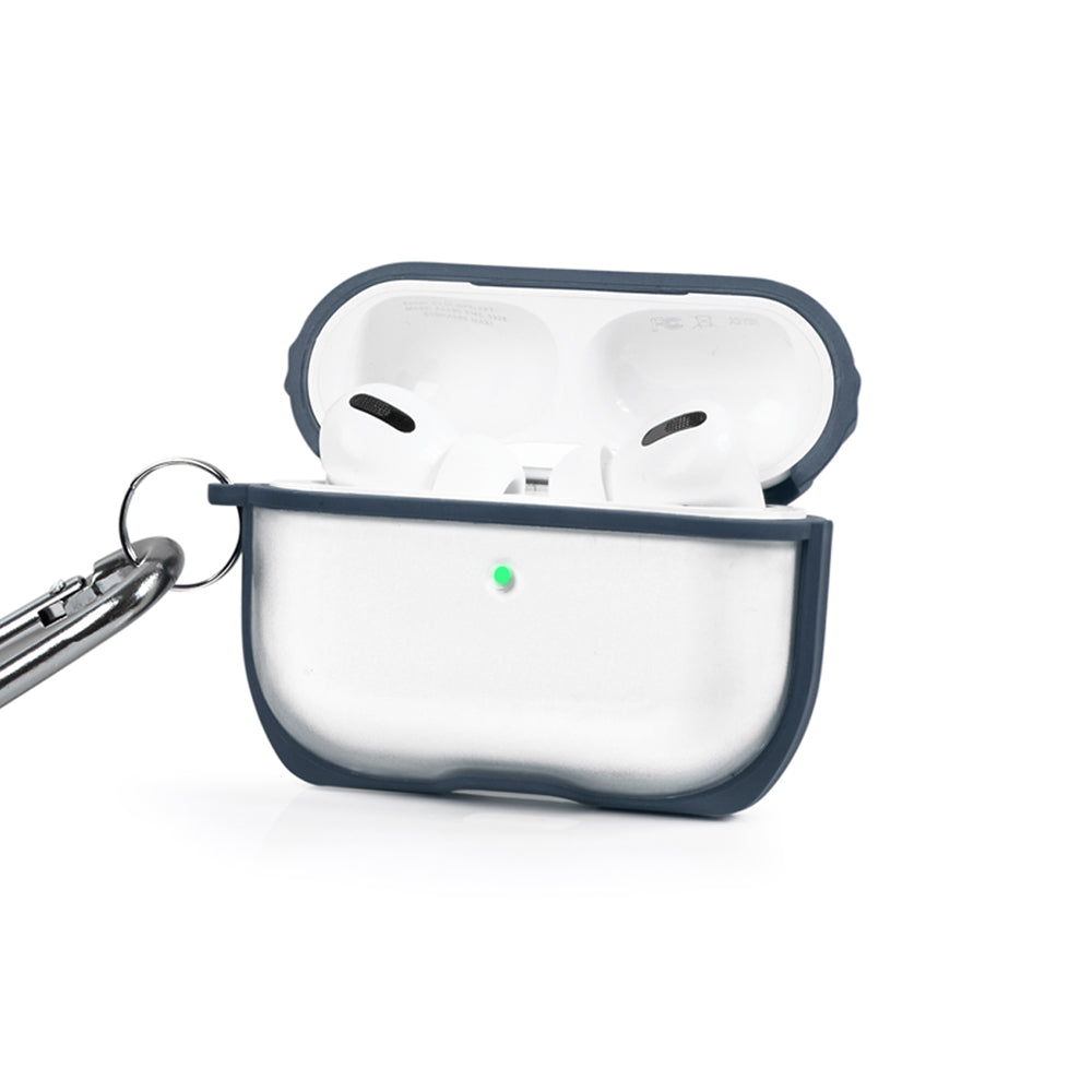 Apple AirPods Pro Dark Gray Line Transparent Kılıfı