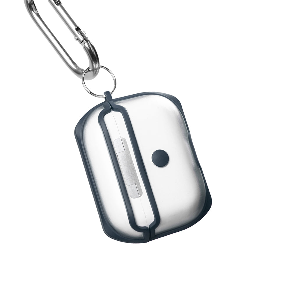 Apple AirPods Pro Dark Gray Line Transparent Kılıfı