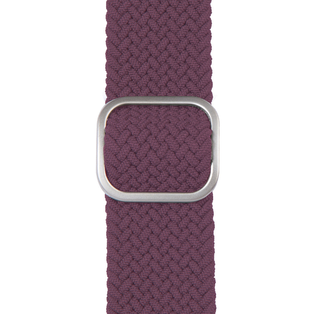 Apple Watch Örgülü Strap Braided Cherry Bordo Saat Kordonu