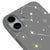 iPhone 16 Plus Yıldız Desenli Telefon Kılıfı - Renkli Silikon - Gri