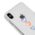 iPhone XS Üçlü Kalp Telefon Kılıfı - Şeffaf - Saydam