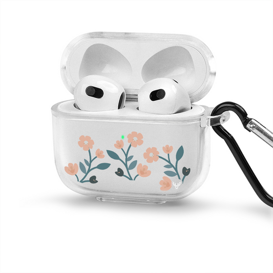Apple AirPods 3 Flower Şeffaf Kılıfı