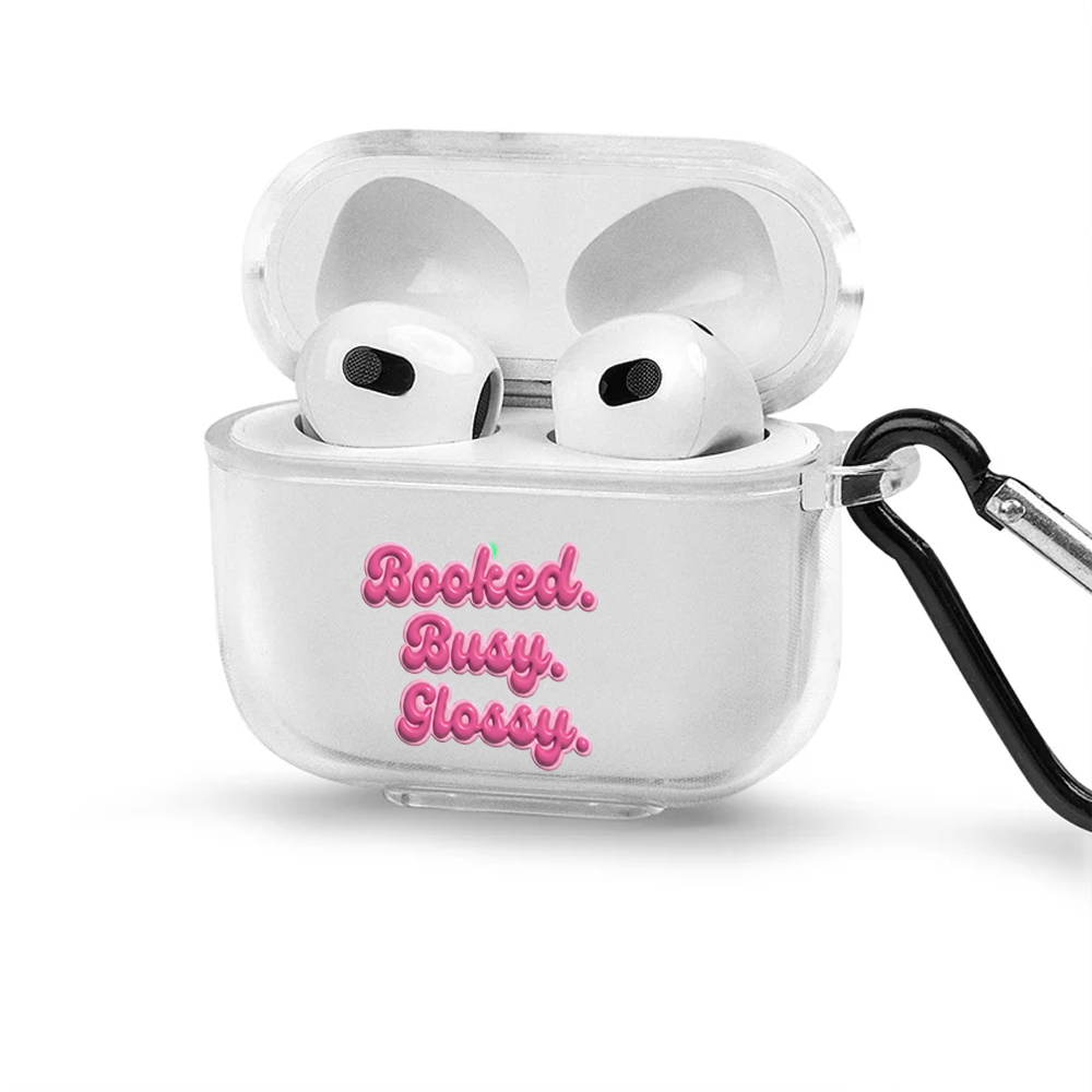 Apple AirPods 3 Booked Busy Şeffaf Kılıfı
