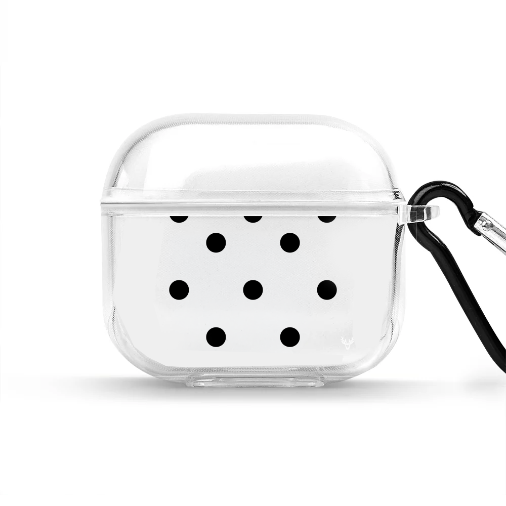 Apple AirPods 3 All Good Polka Şeffaf Kılıfı