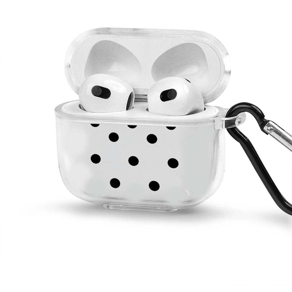 Apple AirPods 3 All Good Polka Şeffaf Kılıfı