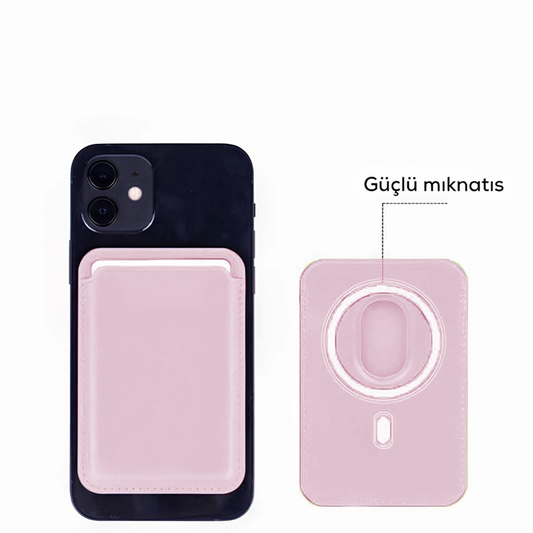 Apple iPhone Cardsafe Kartlık Toz Pembe