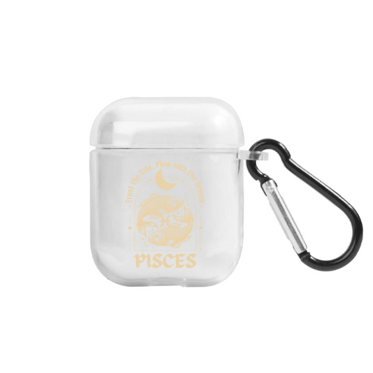 Apple AirPods Burçlar Pisces Astrology Şeffaf Kılıf