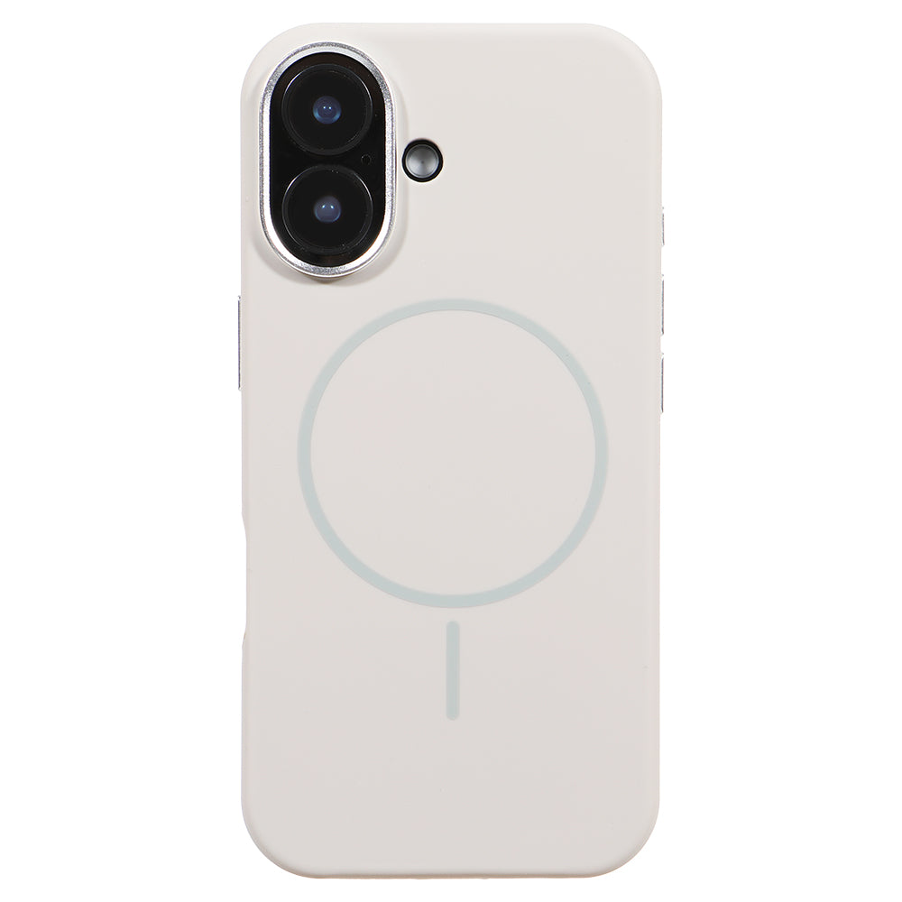 Apple iPhone 17 Style Magsafe Telefon Kılıfı Beyaz