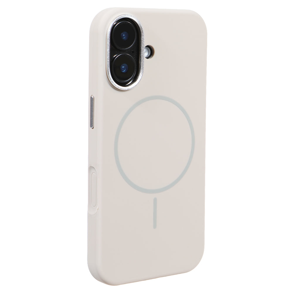 Apple iPhone 17 Style Magsafe Telefon Kılıfı Beyaz