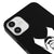 iPhone 12 Kravat Telefon Kılıfı - Renkli Silikon - Siyah