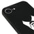 iPhone 17e Kravat Telefon Kılıfı - Renkli Silikon - Siyah