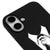 iPhone 17 Kravat Telefon Kılıfı - Renkli Silikon - Siyah