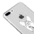 iPhone 7 Plus Kravat Telefon Kılıfı - Şeffaf - Saydam