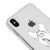 iPhone X Kravat Telefon Kılıfı - Şeffaf - Saydam