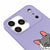 iPhone 17 Pro Kedicik Telefon Kılıfı - Renkli Silikon - Lila