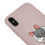 iPhone XS Kedicik Telefon Kılıfı - Renkli Silikon - Pudra