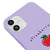 iPhone 12 Mini Strawberry Telefon Kılıfı - Renkli Silikon - Lila
