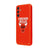 Samsung A37 Bulls Telefon Kılıfı - Renkli Silikon - Kırmızı