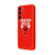 Samsung S22 Bulls Telefon Kılıfı - Renkli Silikon - Kırmızı