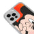 iPhone 12 Pro Max Cartoon Mouse Telefon Kılıfı - Neon - Turuncu