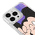 iPhone 15 Pro Cartoon Mouse Telefon Kılıfı - Neon - Violet