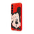 Samsung S24 FE Cartoon Mouse Telefon Kılıfı - Renkli Silikon - Kırmızı