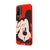 Xiaomi Redmi 9T Cartoon Mouse Telefon Kılıfı - Renkli Silikon - Kırmızı