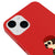 iPhone 13 Mini Mathilda Telefon Kılıfı - Renkli Silikon - Kırmızı