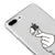 iPhone 8 Plus Kalp Figürü Telefon Kılıfı - Şeffaf - Saydam