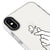 iPhone XS Kalp Figürü Telefon Kılıfı - Artycase - Beyaz