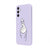 Samsung A36 Kalp Figürü Telefon Kılıfı - Renkli Silikon - Lila