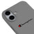 iPhone 17 Şampiyon Telefon Kılıfı - Renkli Silikon - Gri