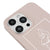iPhone 14 Pro Face Telefon Kılıfı - Renkli Silikon - Pudra