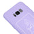 Samsung S8 Face Telefon Kılıfı - Renkli Silikon - Lila