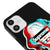 iPhone 12 Monroe Telefon Kılıfı - Renkli Silikon - Siyah