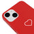 iPhone 13 Heart Telefon Kılıfı - Renkli Silikon - Kırmızı