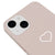 iPhone 15 Plus Heart Telefon Kılıfı - Renkli Silikon - Pudra