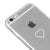 iPhone 6 Plus Heart Telefon Kılıfı - Şeffaf - Saydam