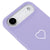 iPhone Air Heart Telefon Kılıfı - Renkli Silikon - Lila