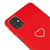 Samsung M51 Heart Telefon Kılıfı - Renkli Silikon - Kırmızı